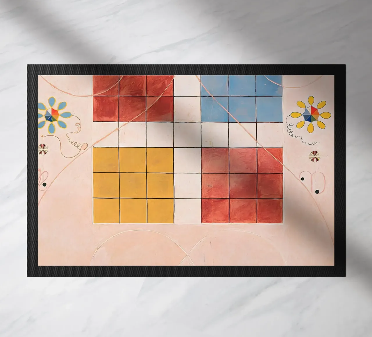 Hilma af Klint Evoluzione Griglia Arte simbolica astratta zerbino da homdeco