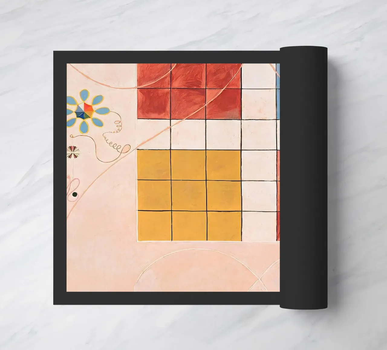 Hilma af Klint Evoluzione Griglia Arte simbolica astratta zerbino da homdeco