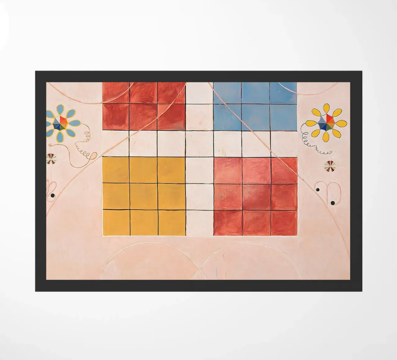 Hilma af Klint Evoluzione Griglia Arte simbolica astratta zerbino da homdeco