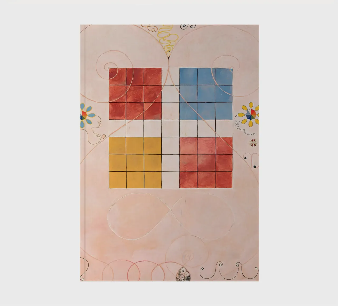 Hilma af Klint Evolution Grid Abstract Symbolic Art notebook by homdeco