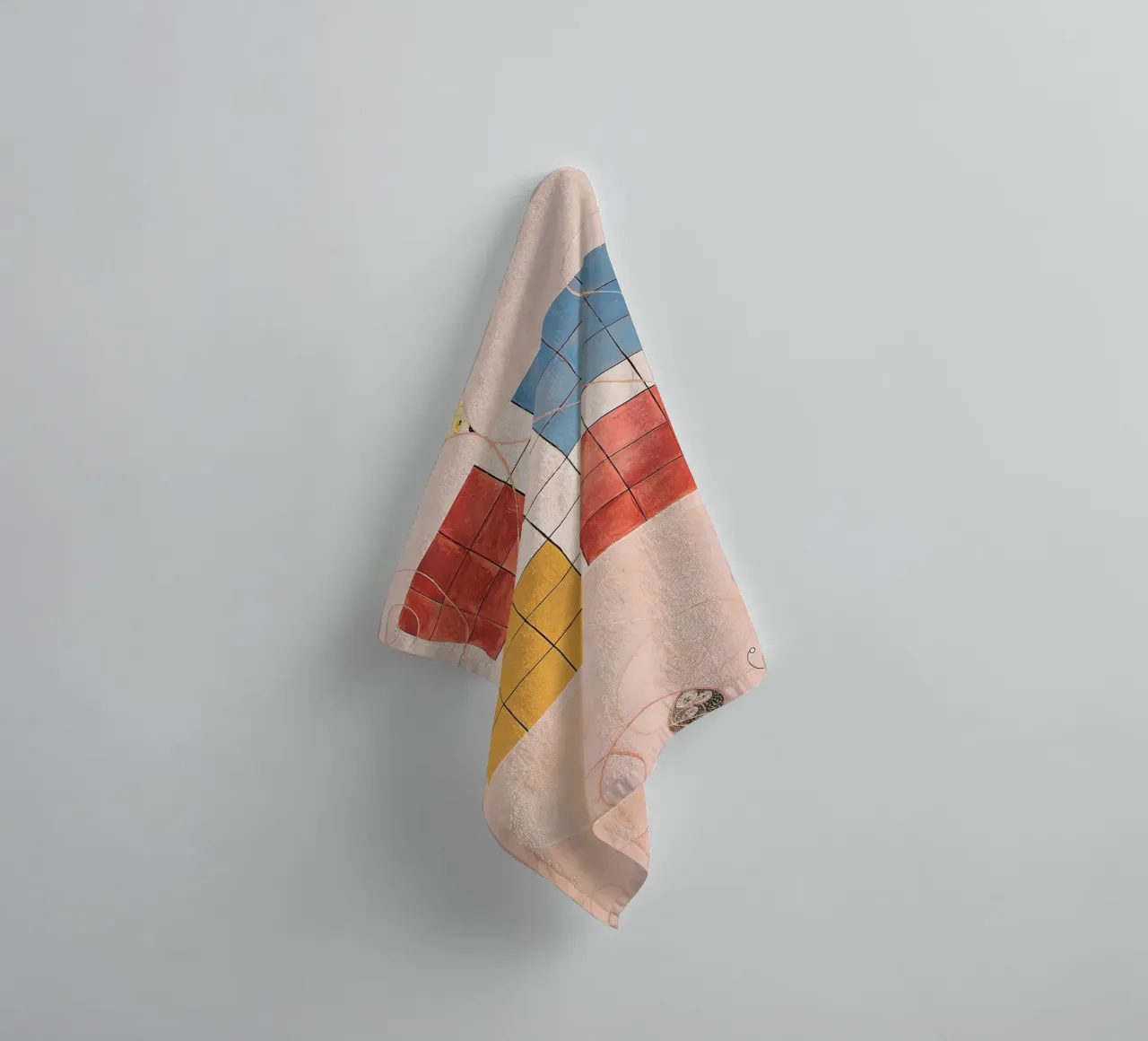 Hilma af Klint Evolution Grid Abstract Symbolic Art towel by homdeco