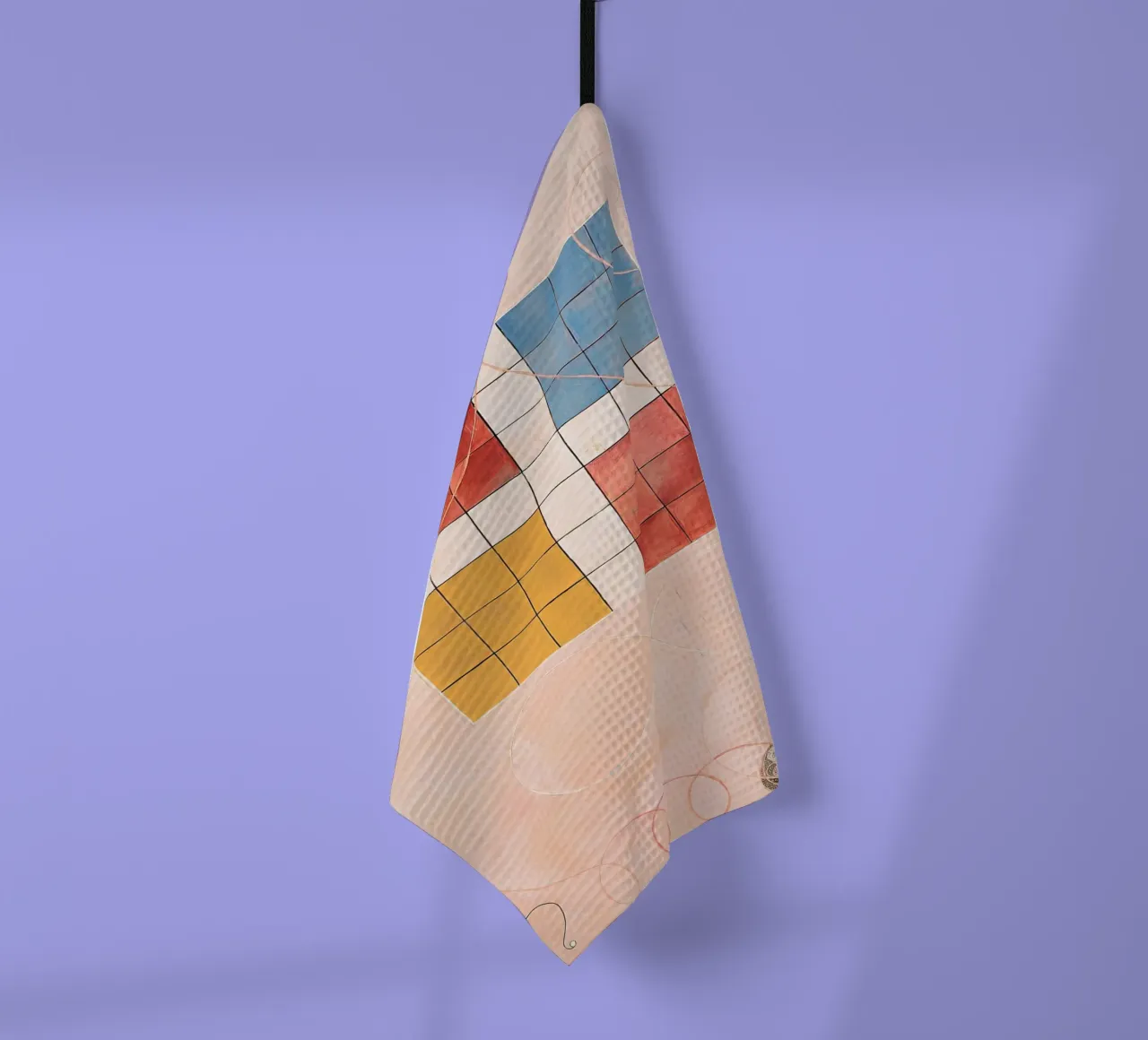 Hilma af Klint Evolution Grid Abstract Symbolic Art torchon de homdeco