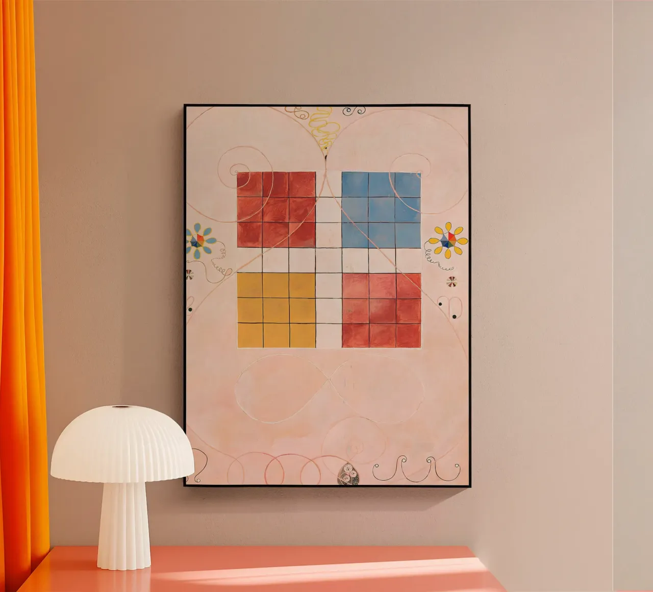 Hilma af Klint Evolution Grid Abstract Symbolic Art Acryl-Glas von homdeco