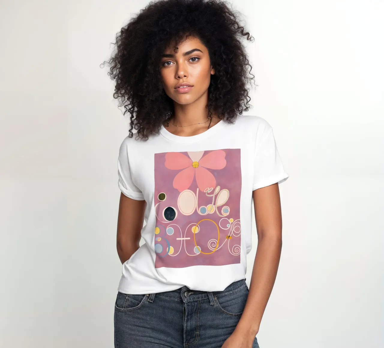 Hilma af Klint Die Zehn Größten Nr. 5 Erwachsenwerden Zusammenfassung Frauen T-Shirt von homdeco