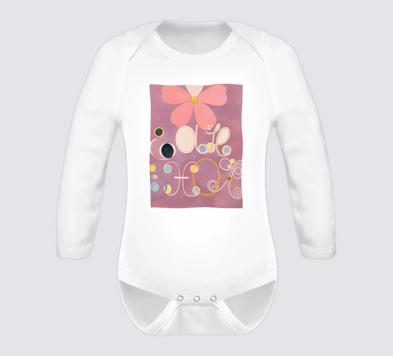 Hilma af Klint The Ten Largest No. 5 Adulthood Abstract long-sleeve baby romper by homdeco