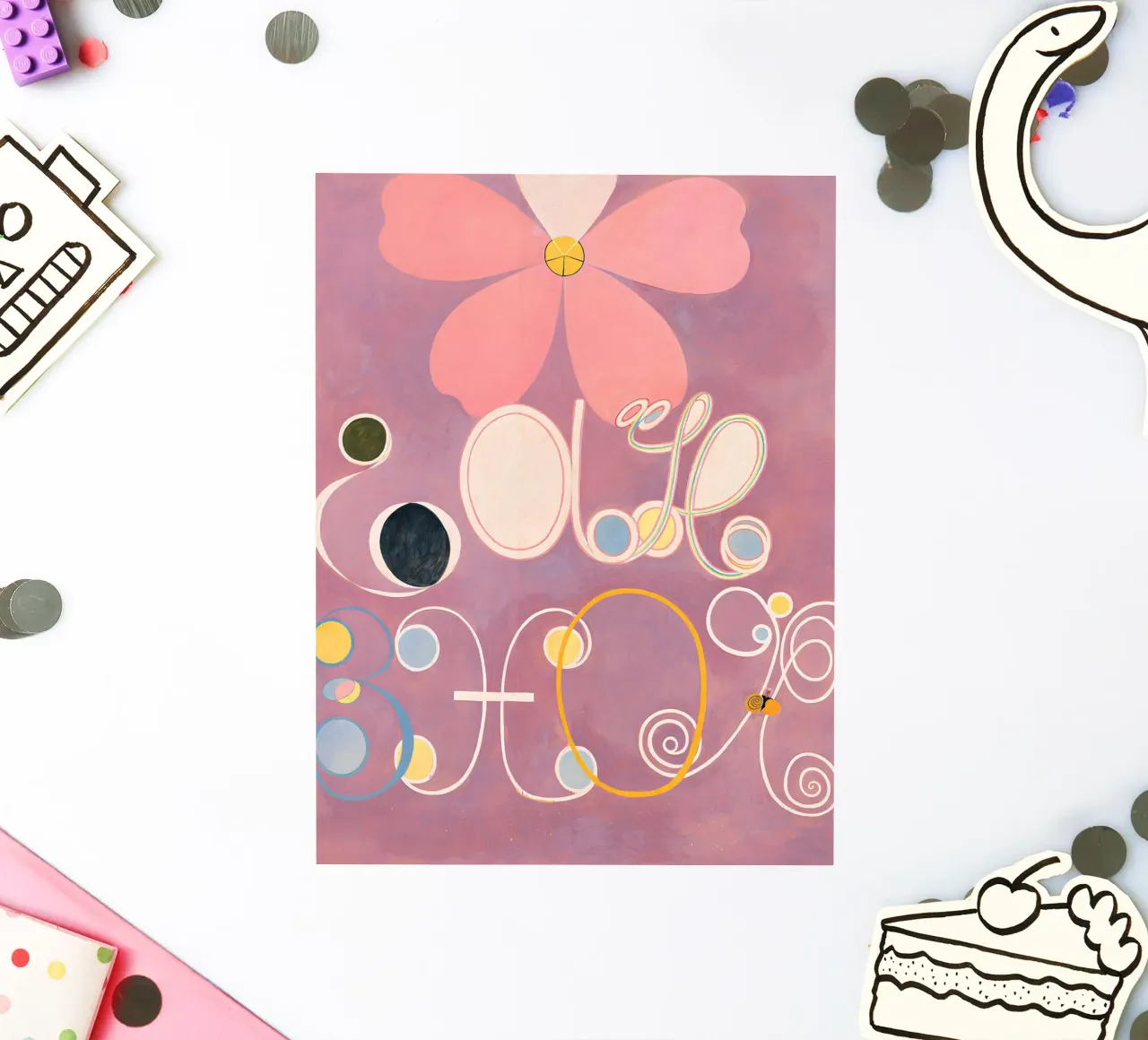 Hilma af Klint I dieci più grandi n. 5 L'età adulta Abstract adesivo da homdeco