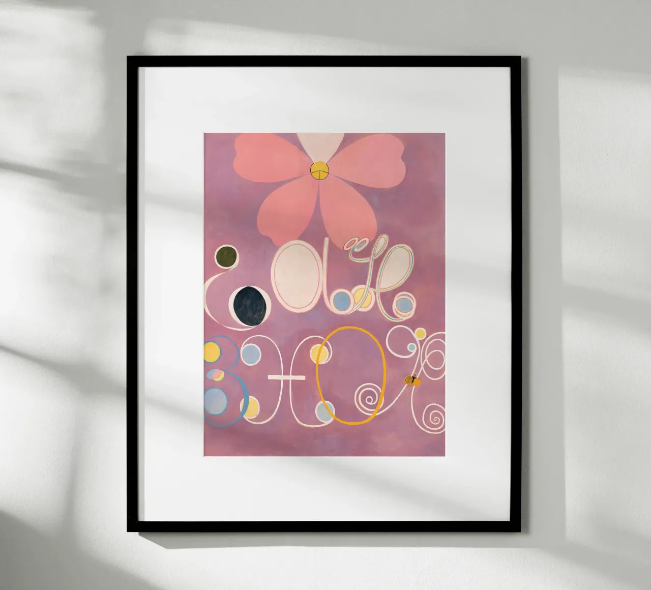 Hilma af Klint I dieci più grandi n. 5 L'età adulta Abstract poster con telaio in alluminio da homdeco