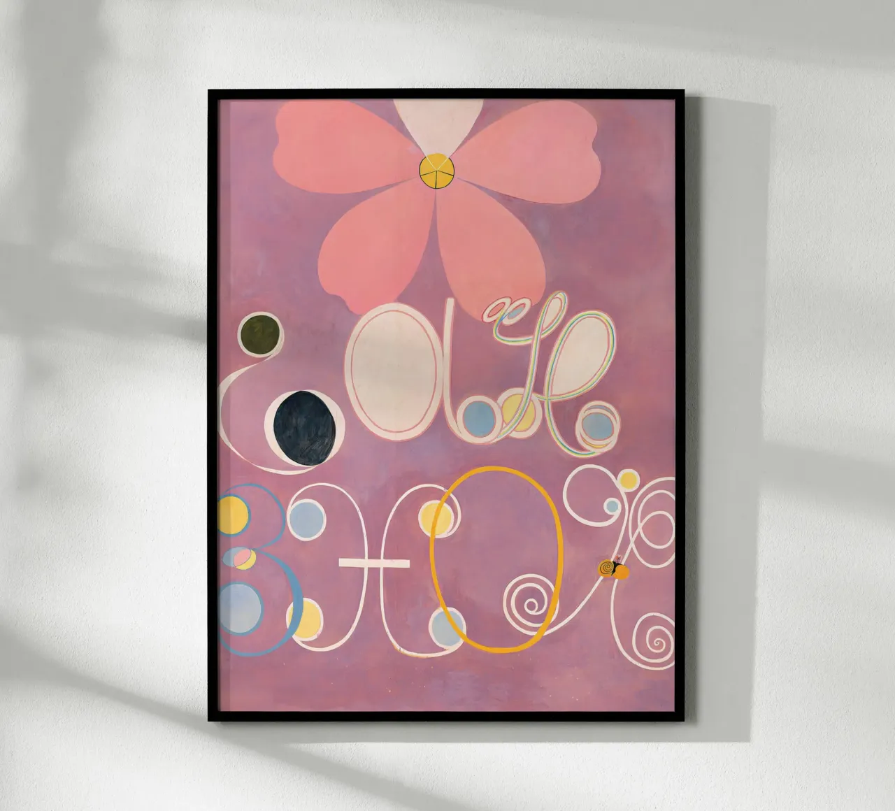 Hilma af Klint I dieci più grandi n. 5 L'età adulta Abstract poster con telaio in alluminio da homdeco