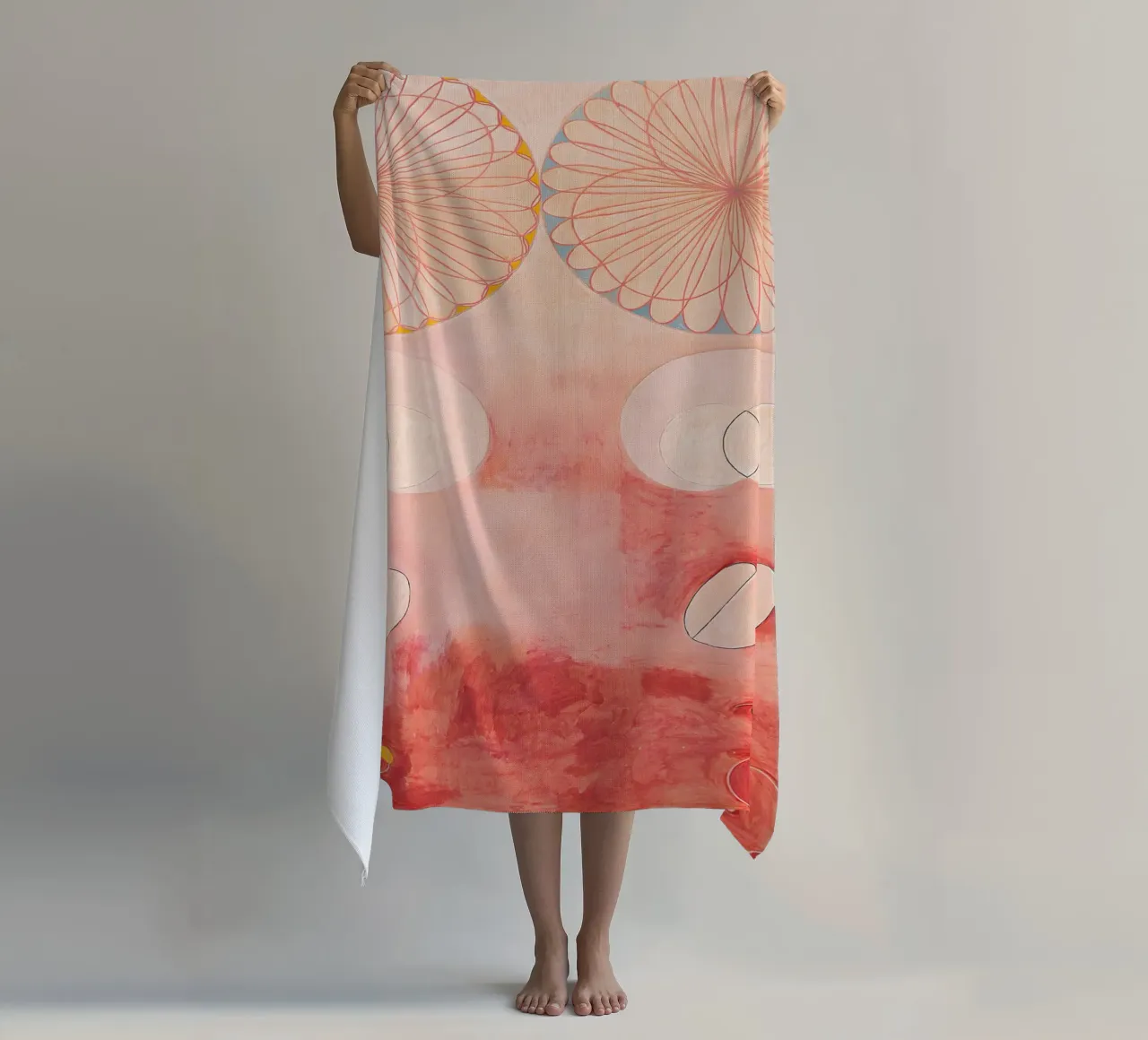 Hilma af Klint I dieci più grandi n. 9 Astratto sulla vecchiaia telo mare da homdeco