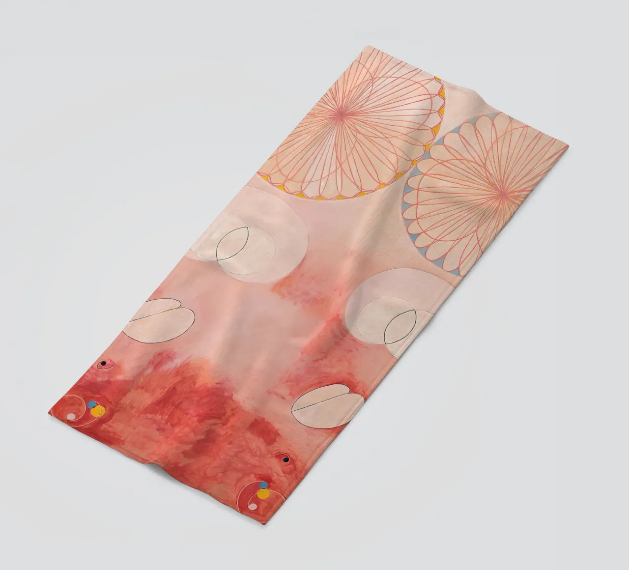 Hilma af Klint I dieci più grandi n. 9 Astratto sulla vecchiaia telo mare da homdeco