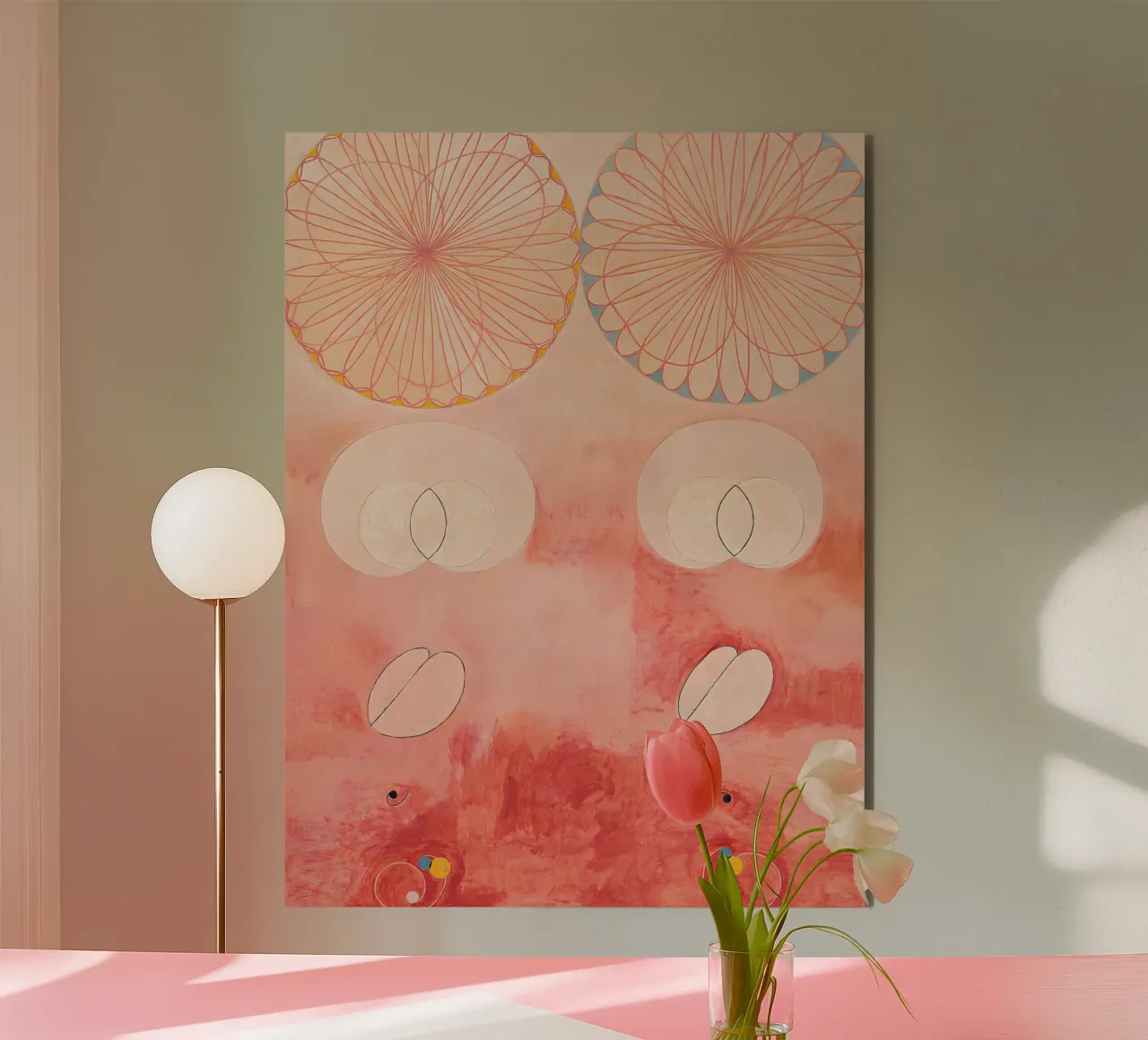 Hilma af Klint I dieci più grandi n. 9 Astratto sulla vecchiaia alluminio dibond da homdeco