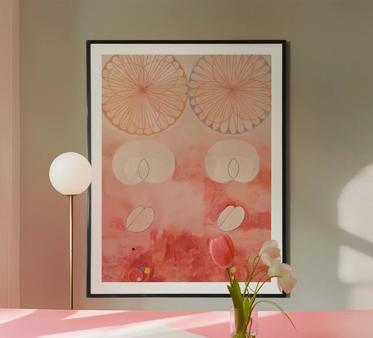 Hilma af Klint I dieci più grandi n. 9 Astratto sulla vecchiaia carta hahnemühle da homdeco