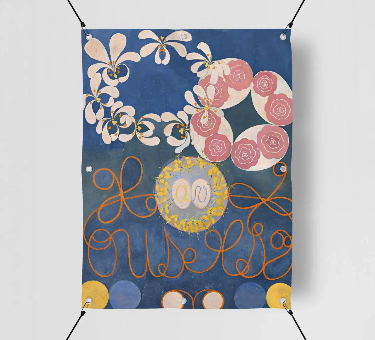Hilma af Klint I dieci più grandi n. 1 Astratto dell'infanzia telo in pvc da homdeco