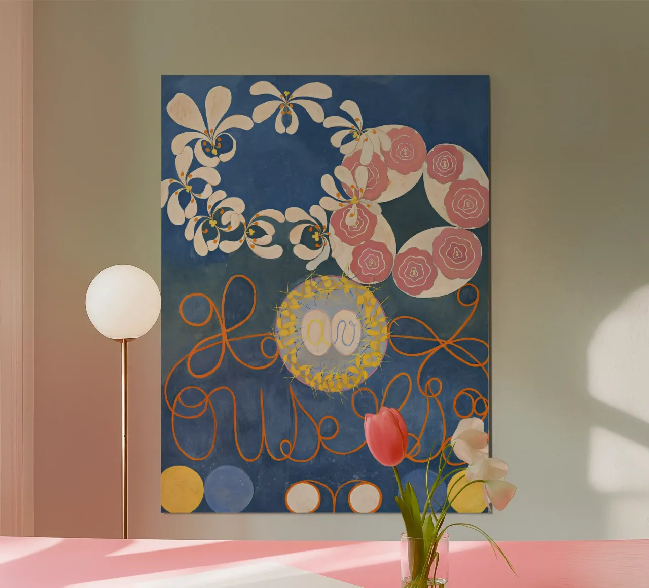 Hilma af Klint I dieci più grandi n. 1 Astratto dell'infanzia poster con telaio in alluminio da homdeco