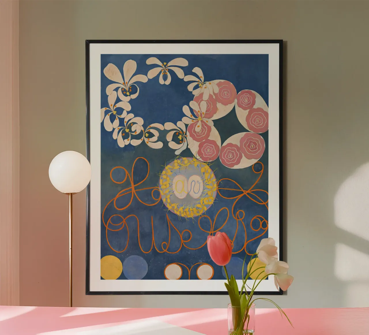 Hilma af Klint I dieci più grandi n. 1 Astratto dell'infanzia poster con telaio in alluminio da homdeco