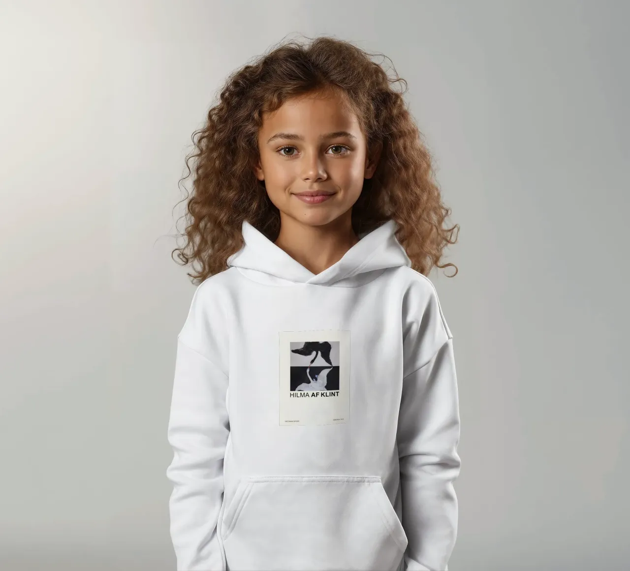 Hilma af Klint La serie del cisne Dualismo abstracto sudadera con capucha para niño de homdeco