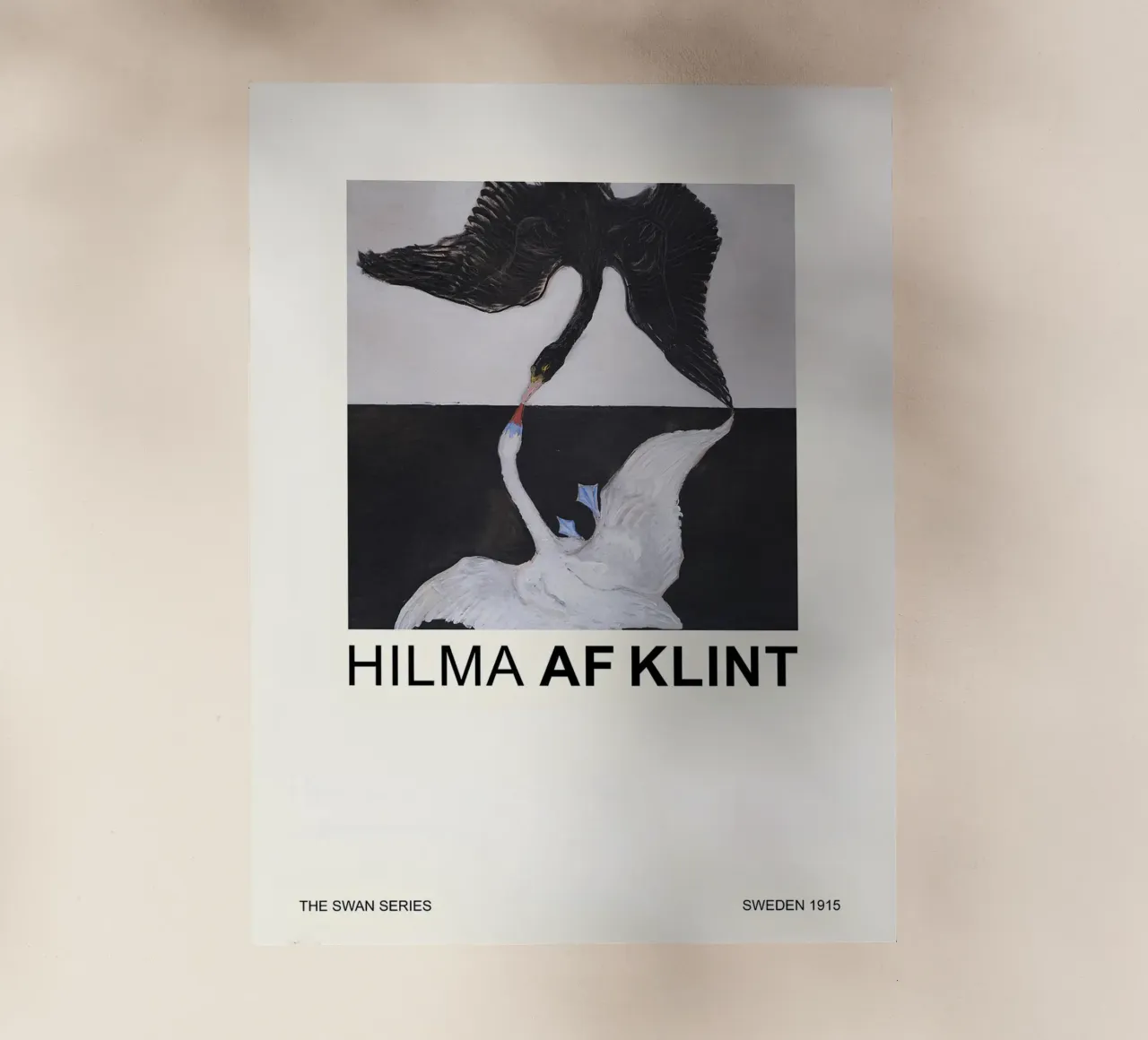 Hilma af Klint La serie dei cigni Dualismo astratto pellicola backlit da homdeco