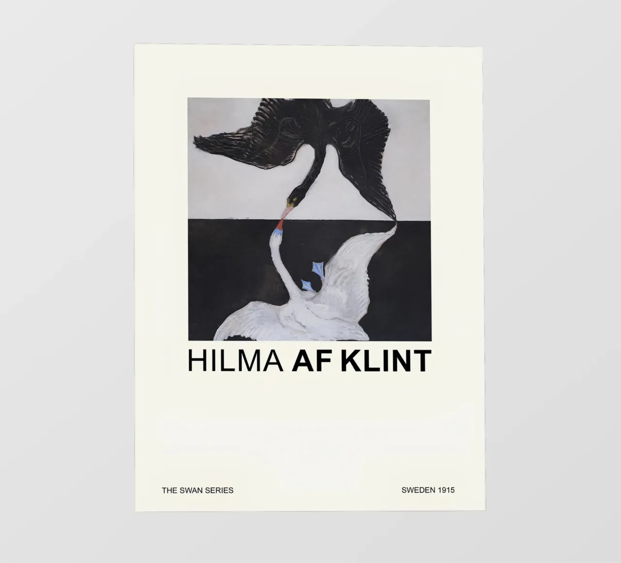 Hilma af Klint La serie dei cigni Dualismo astratto pellicola backlit da homdeco