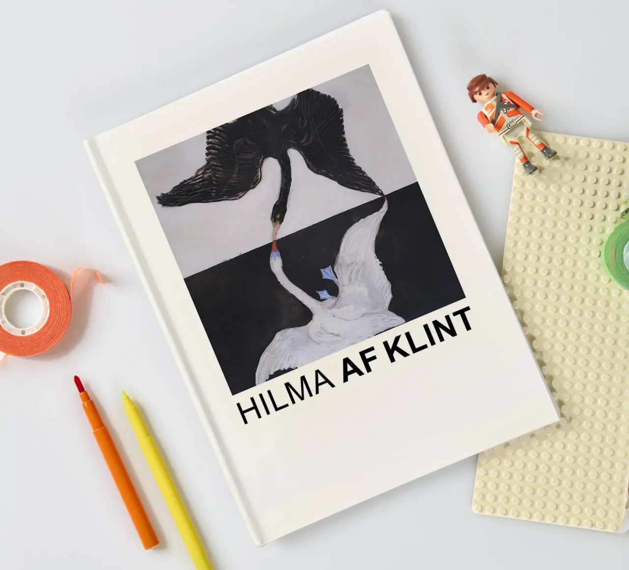 Hilma af Klint The Swan Series Abstract Dualism notebook by homdeco