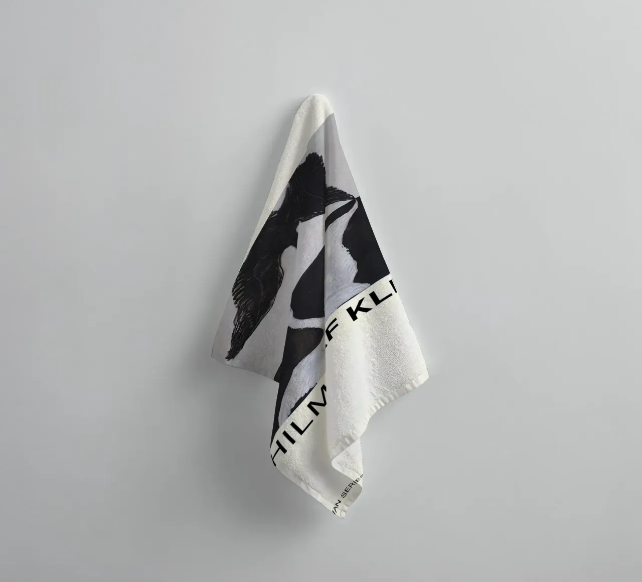 Hilma af Klint The Swan Series Abstract Dualism towel by homdeco