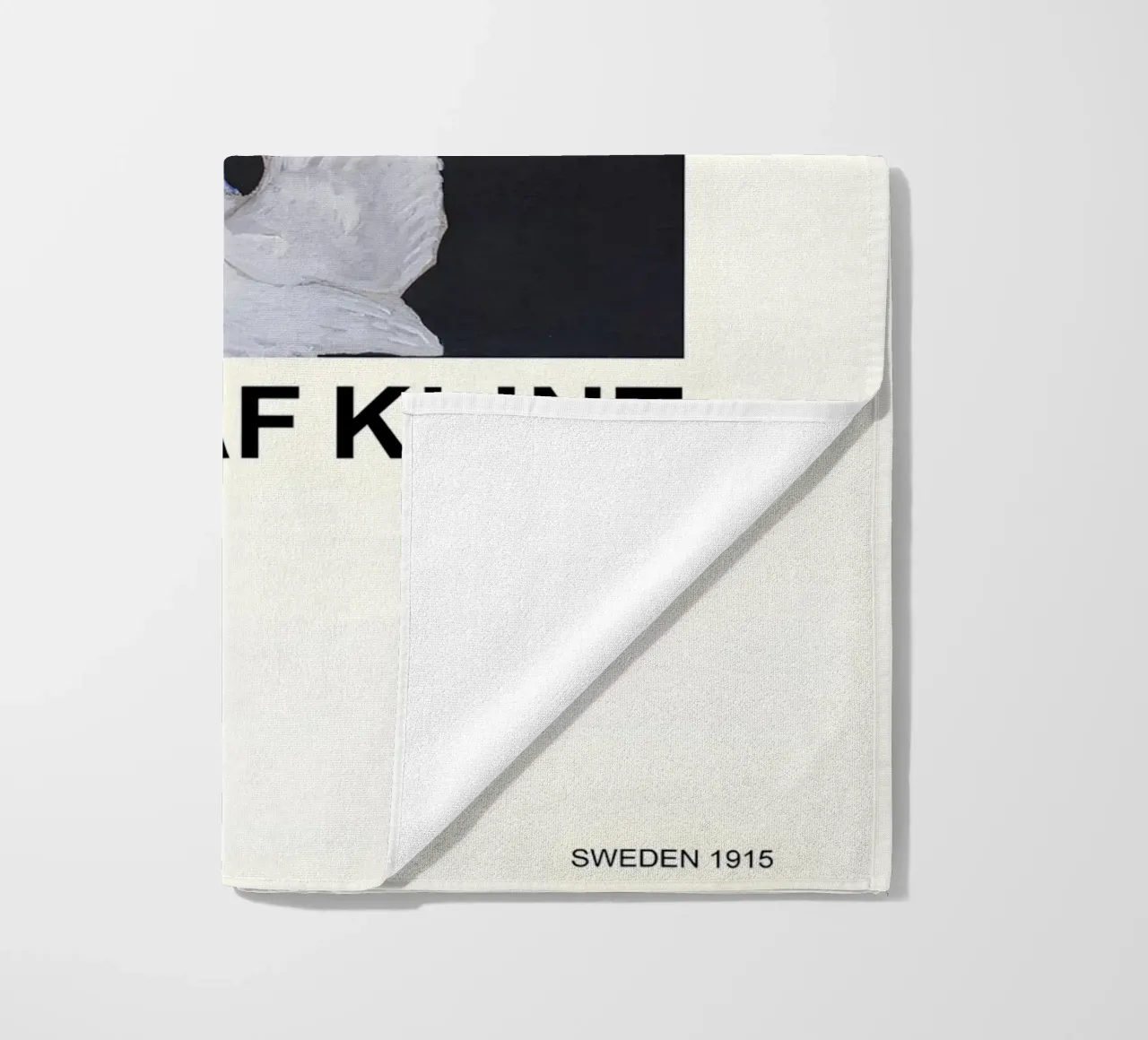 Hilma af Klint The Swan Series Abstract Dualism beach towel by homdeco