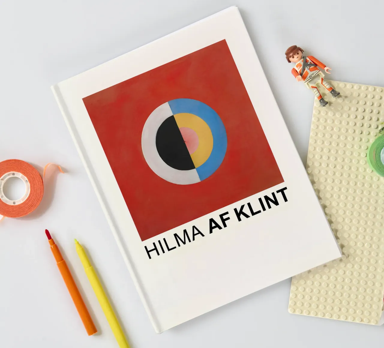Hilma af Klint The Swan Series Abstract Circle notebook by homdeco
