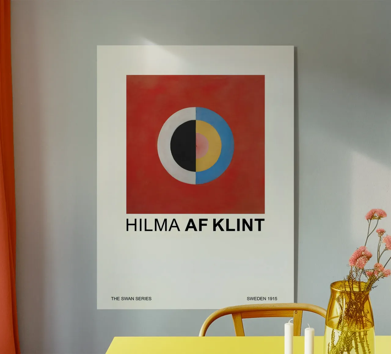 Hilma af Klint La serie del cisne Círculo abstracto metacrilato de homdeco