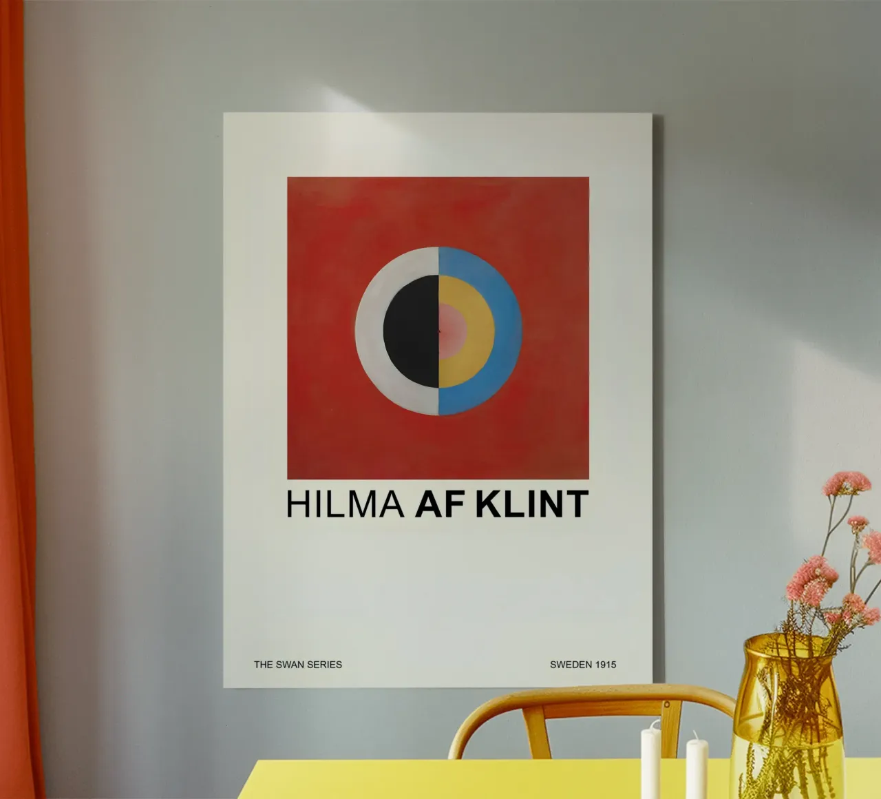Hilma af Klint The Swan Series Abstract Circle canvas by homdeco