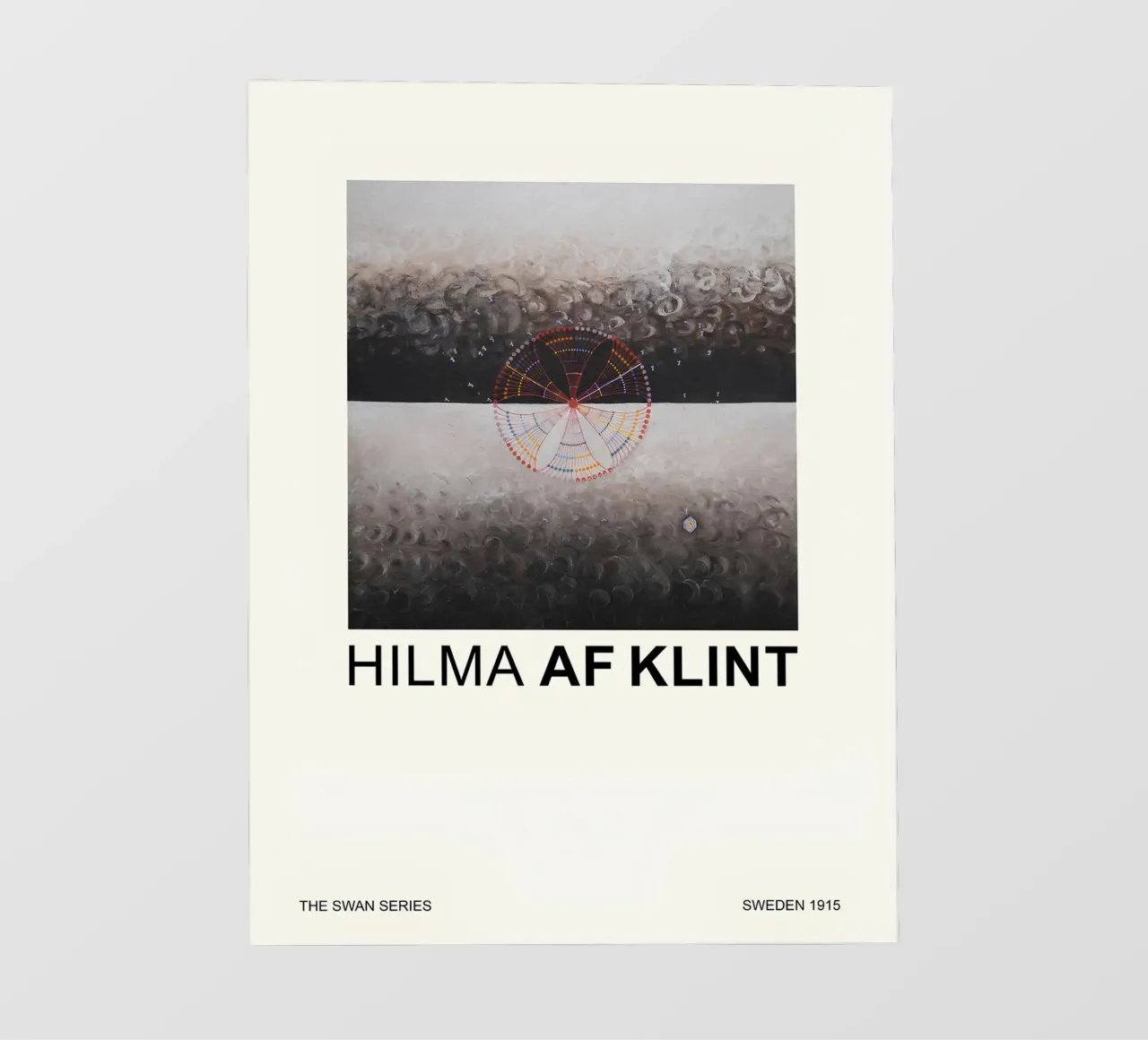 Hilma af Klint Serie Cisne Abstracto cósmico 1915 lámina retroiluminada de homdeco