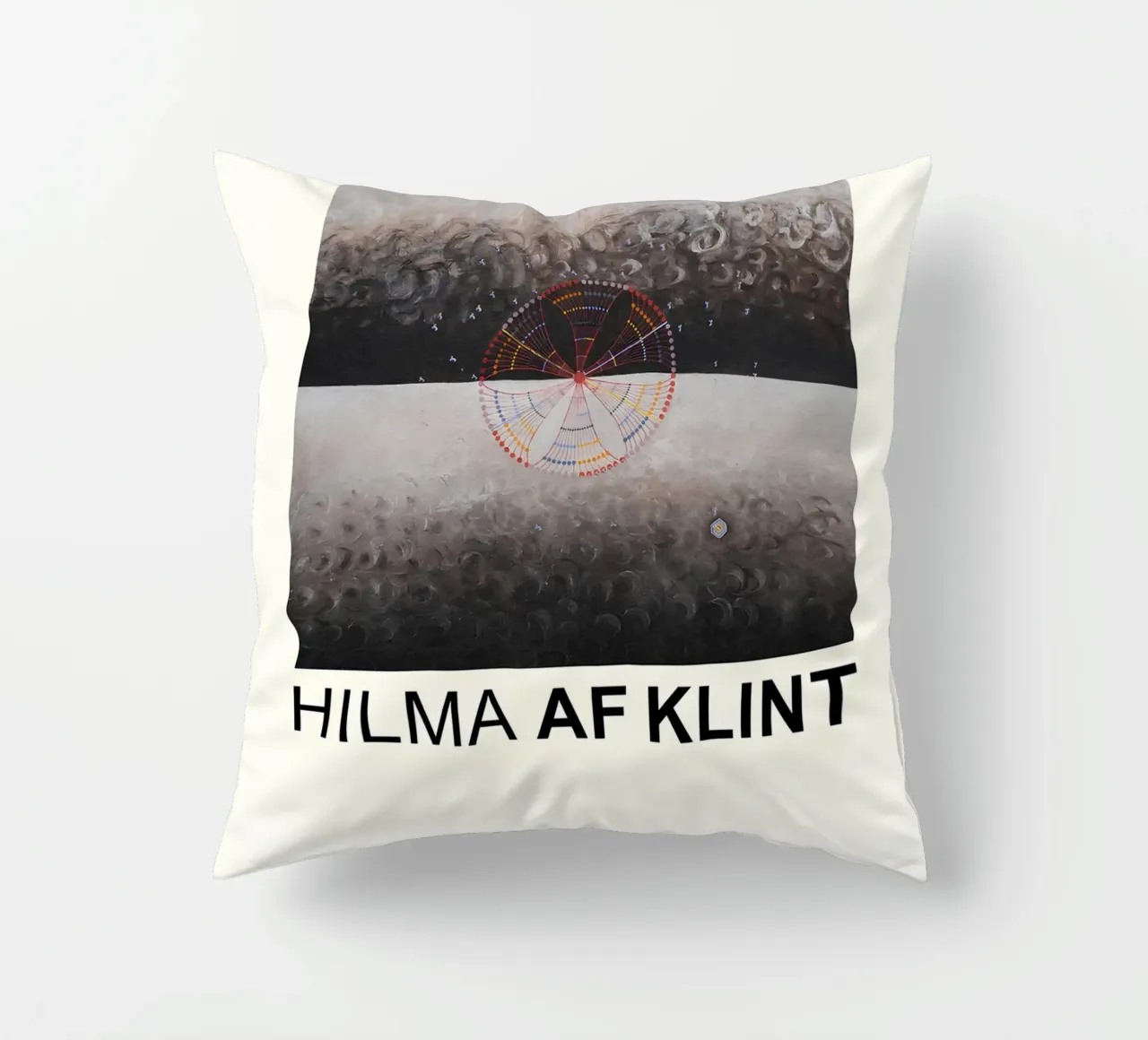 Hilma af Klint Serie del cigno Astratto cosmico 1915 cuscino da homdeco