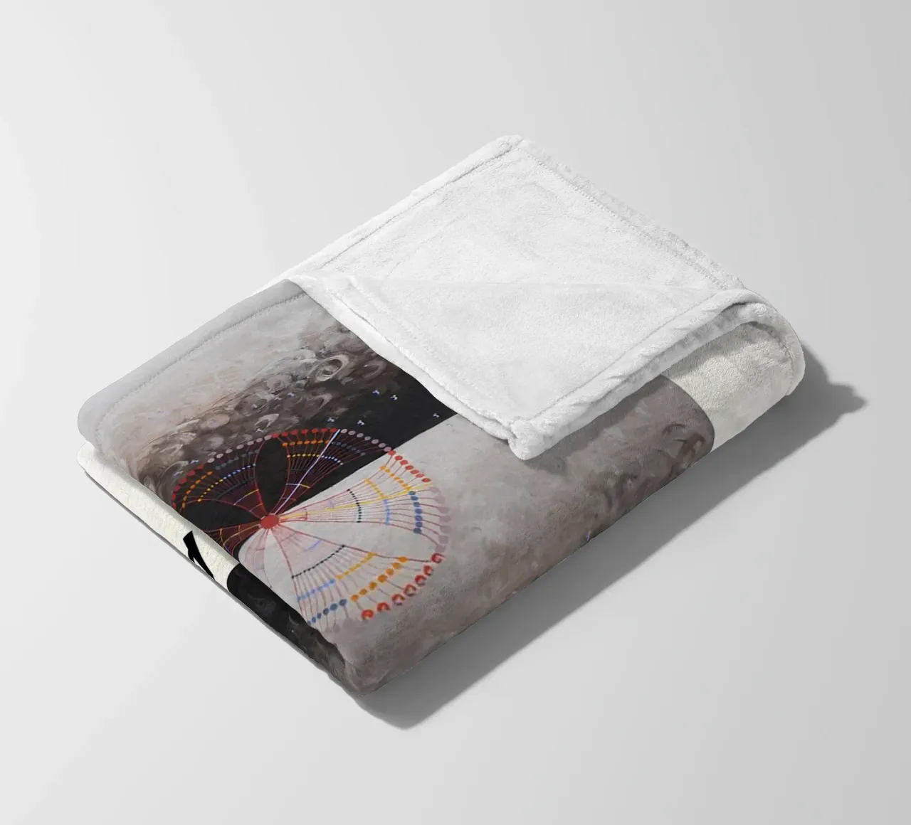 Hilma af Klint The Swan Series Cosmic Abstract 1915 fleece blanket by homdeco