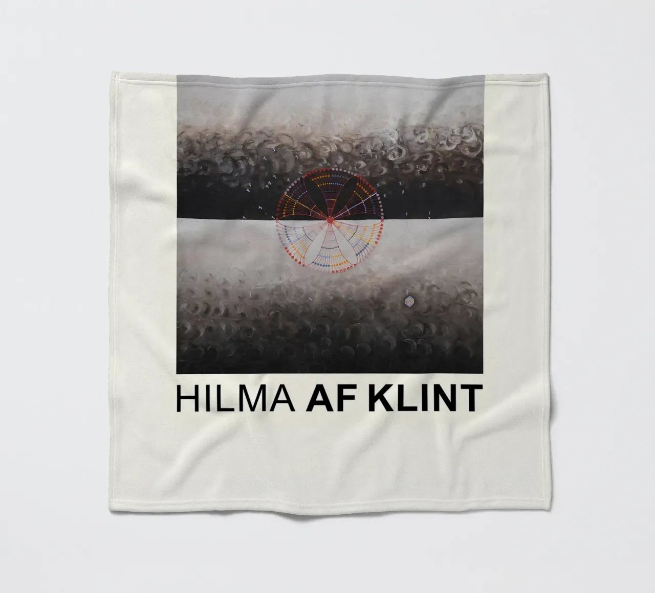 Hilma af Klint The Swan Series Cosmic Abstract 1915 fleece blanket by homdeco