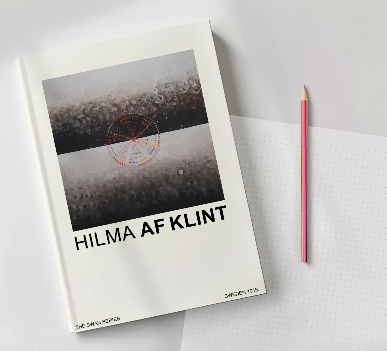 Hilma af Klint The Swan Series Cosmic Abstract 1915 notebook by homdeco