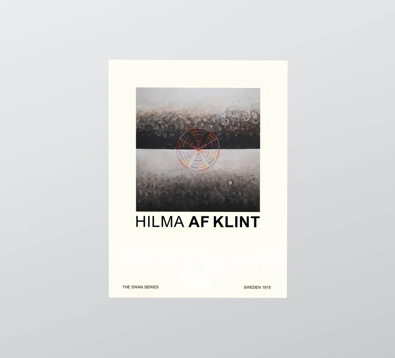 Hilma af Klint The Swan Series Cosmic Abstract 1915 sticker by homdeco
