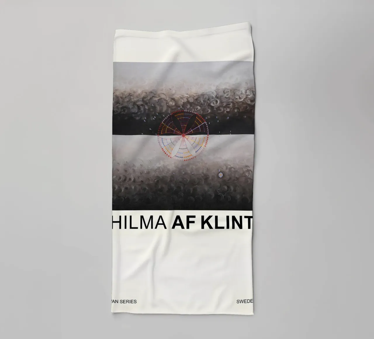 Hilma af Klint The Swan Series Cosmic Abstract 1915 towel by homdeco