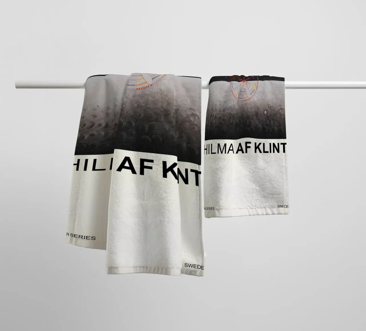 Hilma af Klint The Swan Series Cosmic Abstract 1915 towel by homdeco
