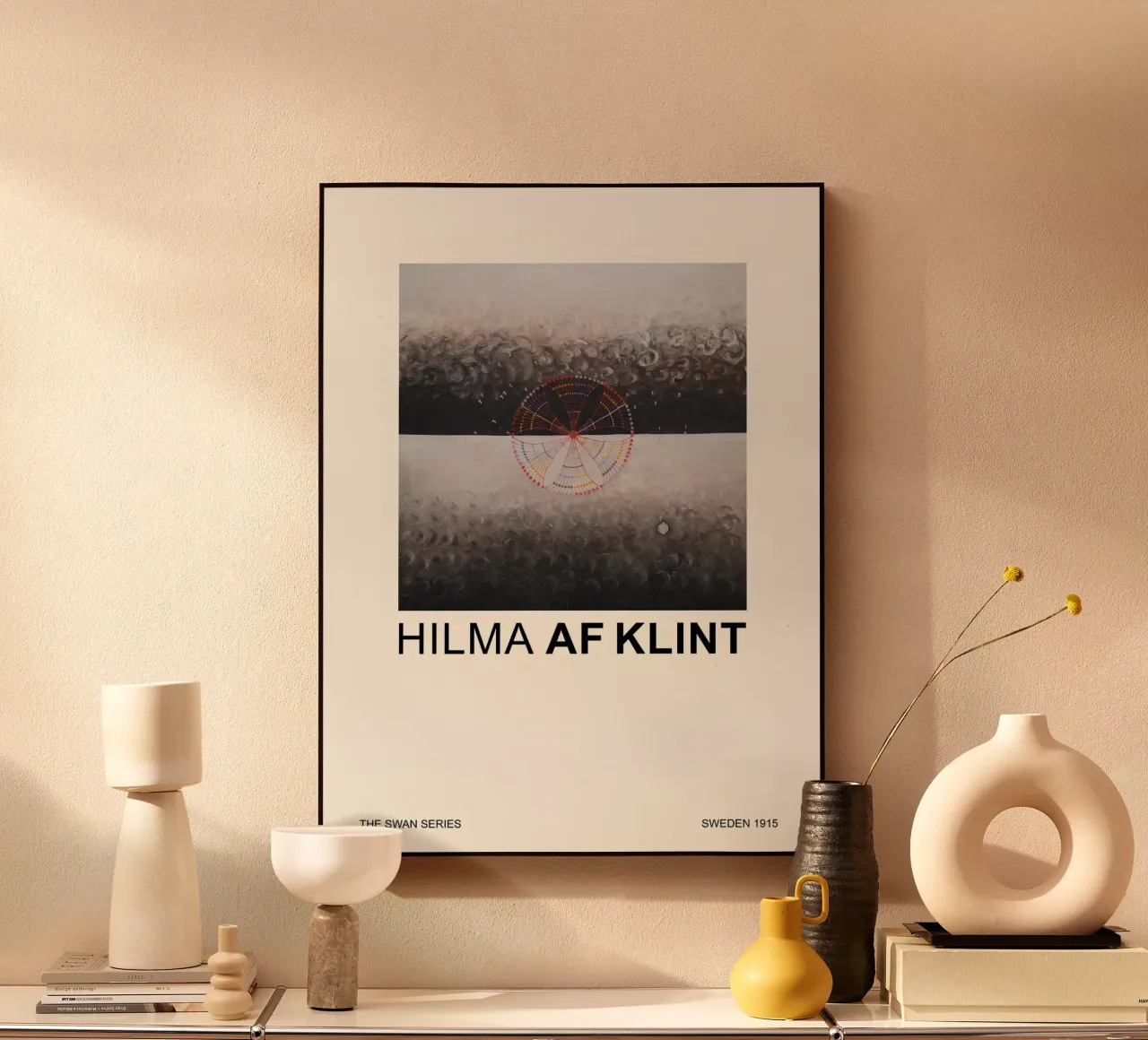 Hilma af Klint Serie Cisne Abstracto cósmico 1915 metacrilato de homdeco