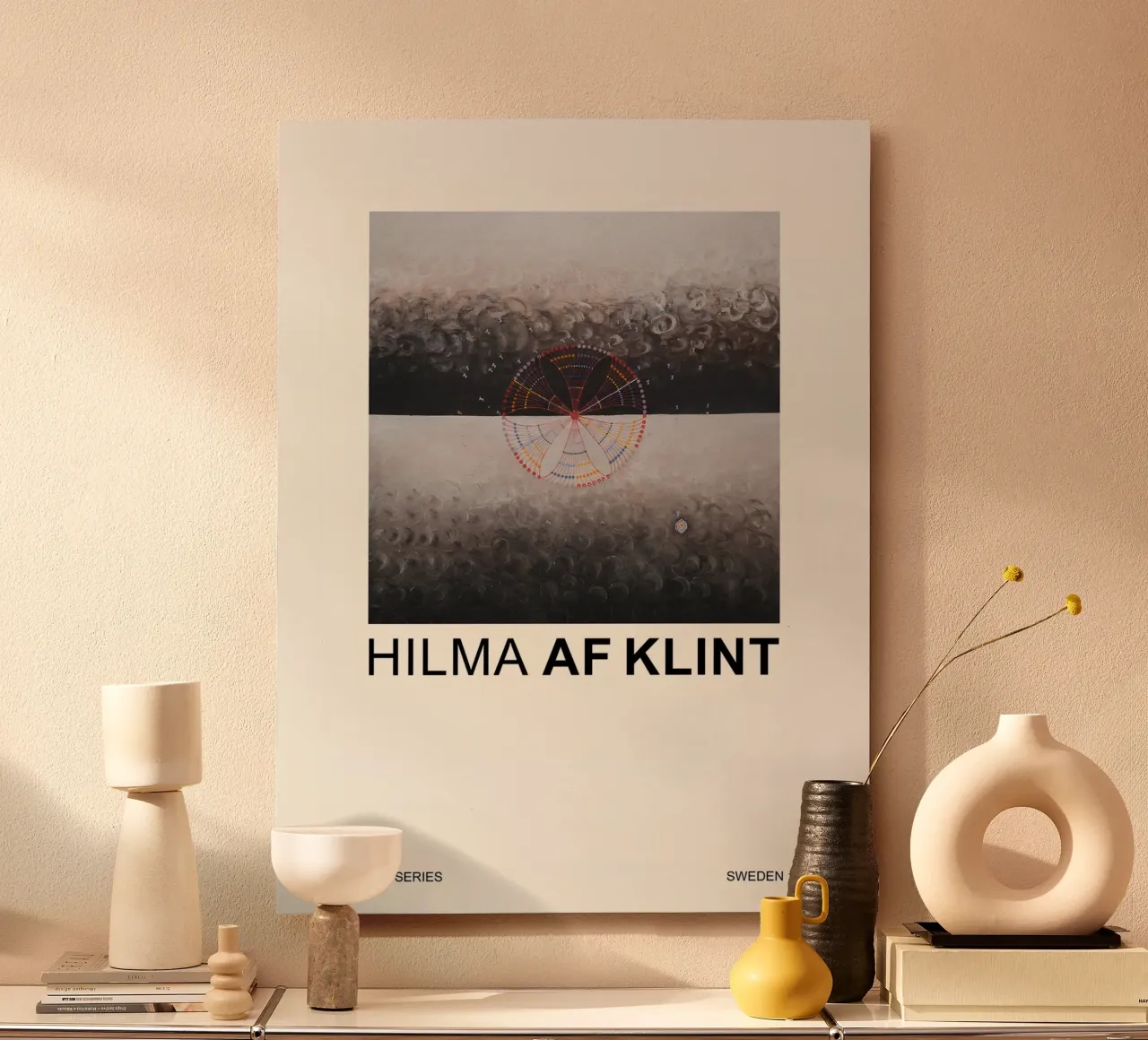 Hilma af Klint The Swan Series Cosmic Abstract 1915 alu-dibond by homdeco