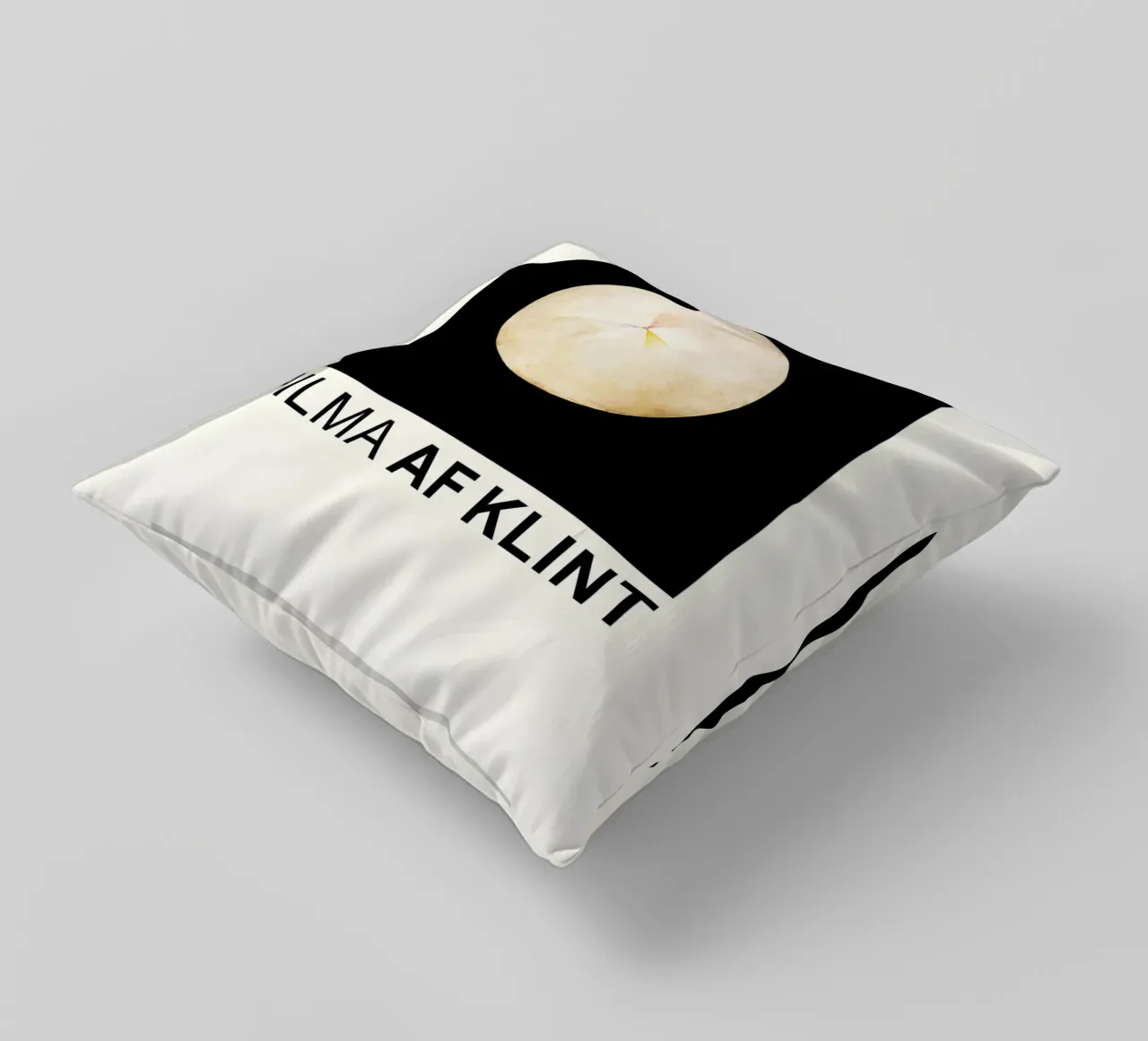 Hilma af Klint The Swan Series Cosmic Circle decorative cushion by homdeco