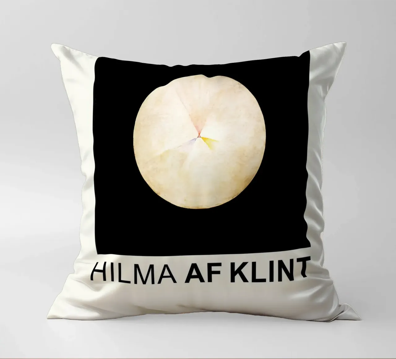 Hilma af Klint The Swan Series Cosmic Circle decorative cushion by homdeco