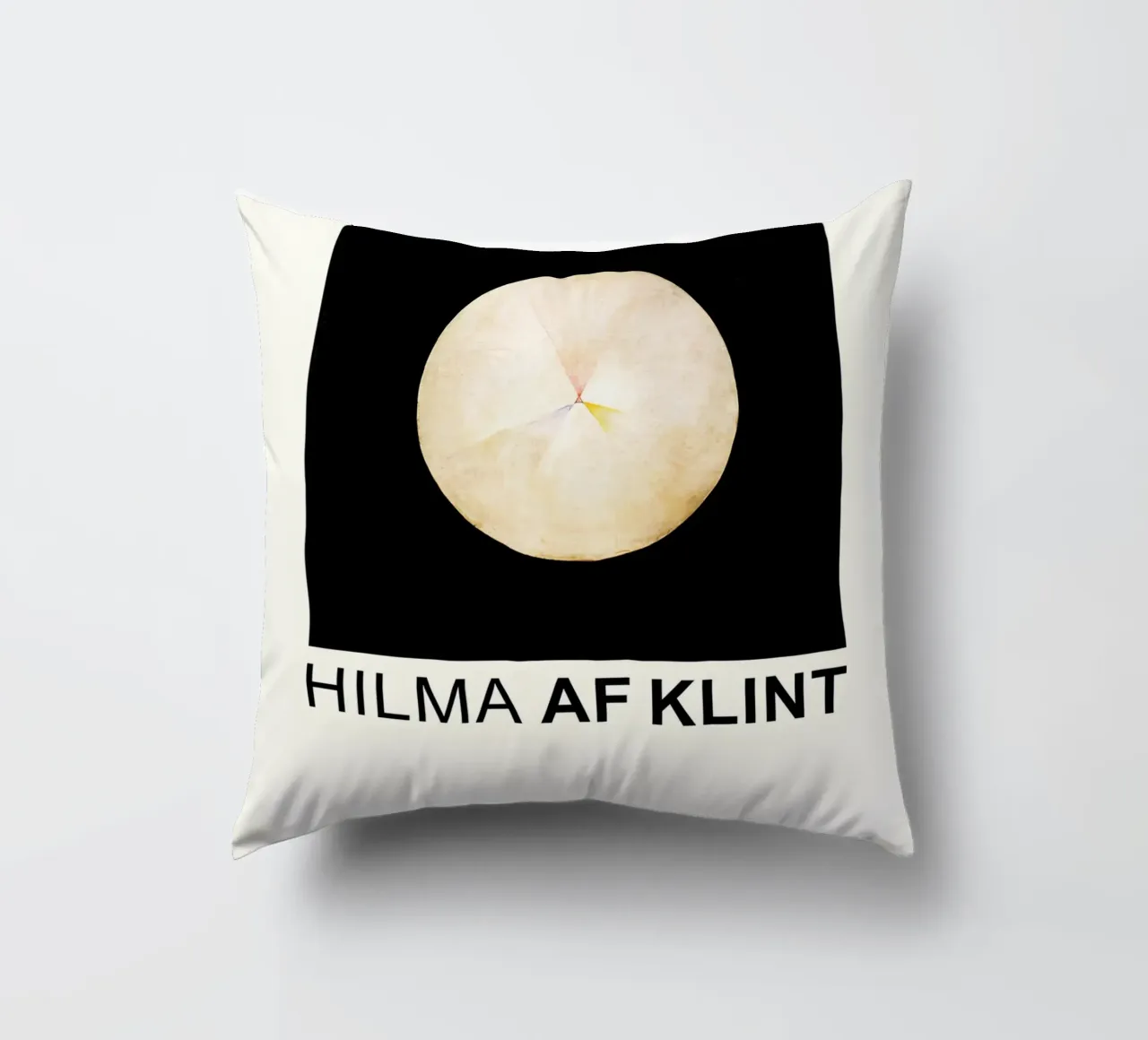 Hilma af Klint The Swan Series Cosmic Circle decorative cushion by homdeco