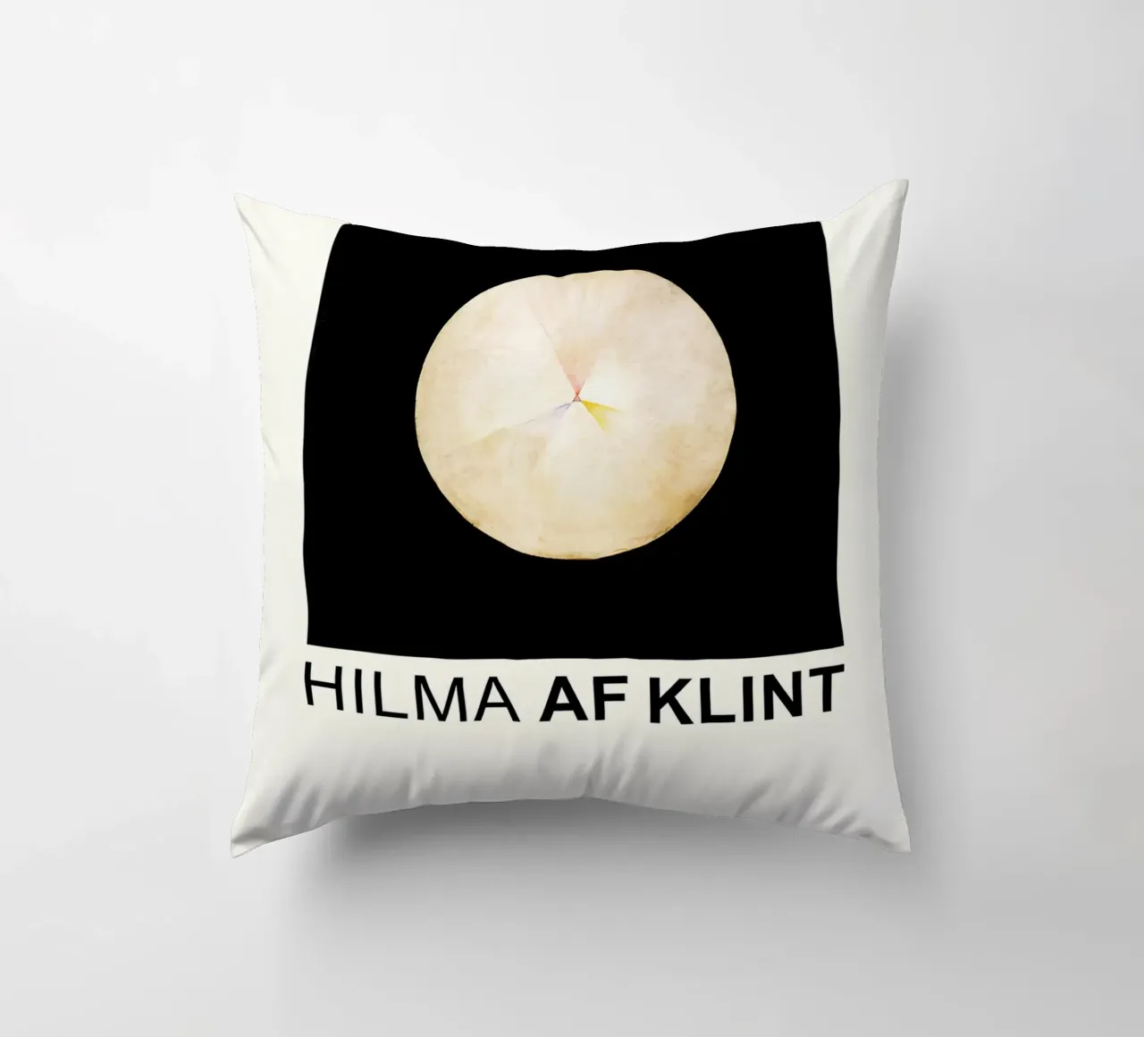 Hilma af Klint The Swan Series Cosmic Circle decorative cushion by homdeco