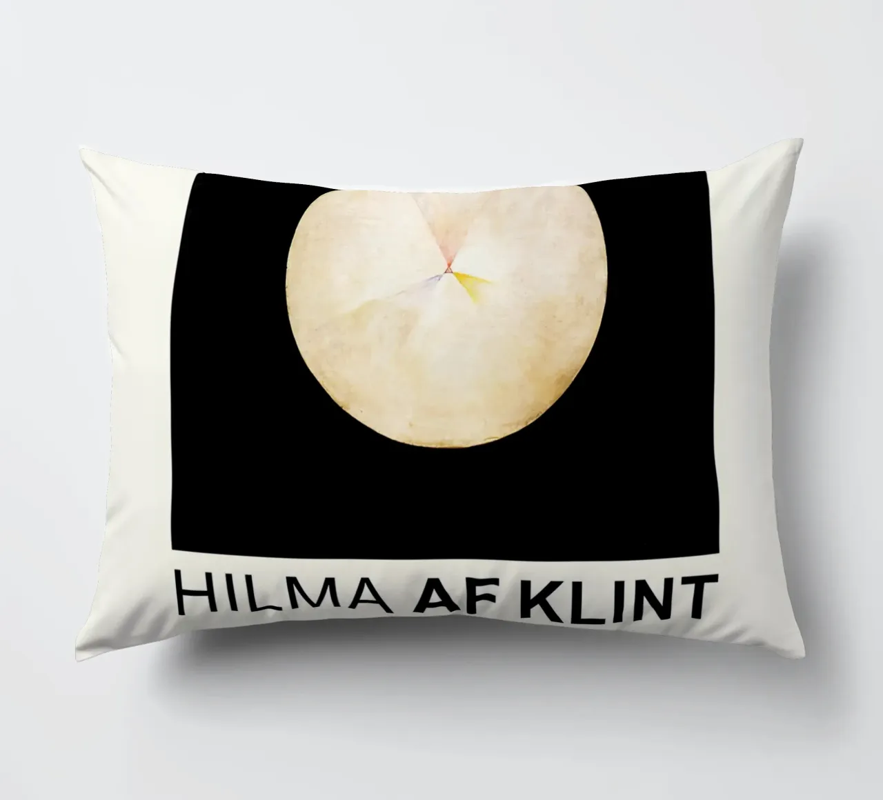 Hilma af Klint The Swan Series Cosmic Circle decorative cushion by homdeco