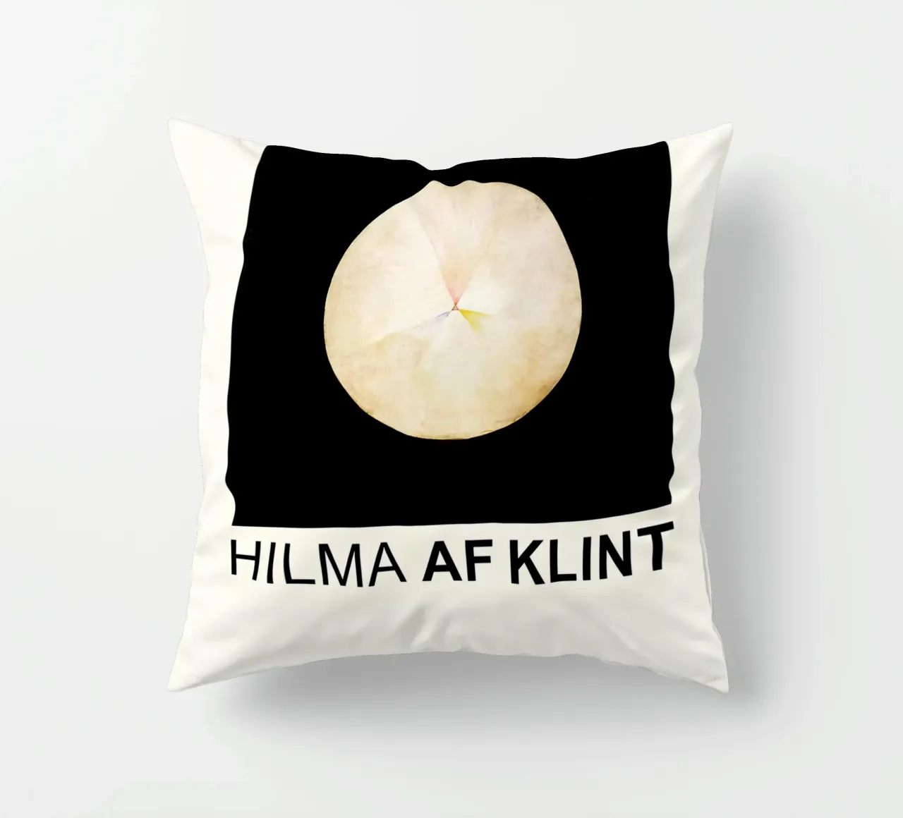 Hilma af Klint The Swan Series Cosmic Circle decorative cushion by homdeco