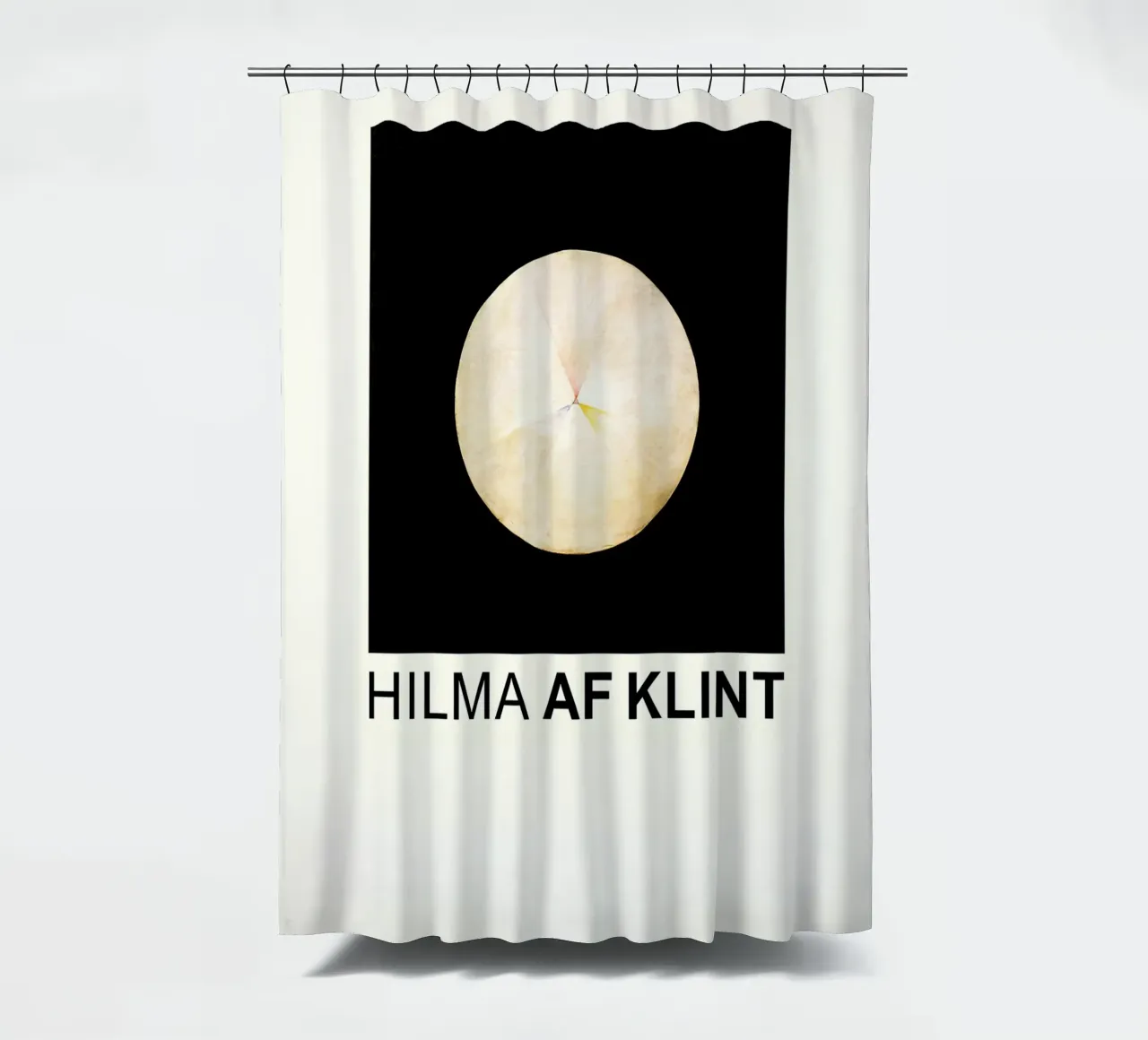 Hilma af Klint The Swan Series Cosmic Circle shower curtain by homdeco