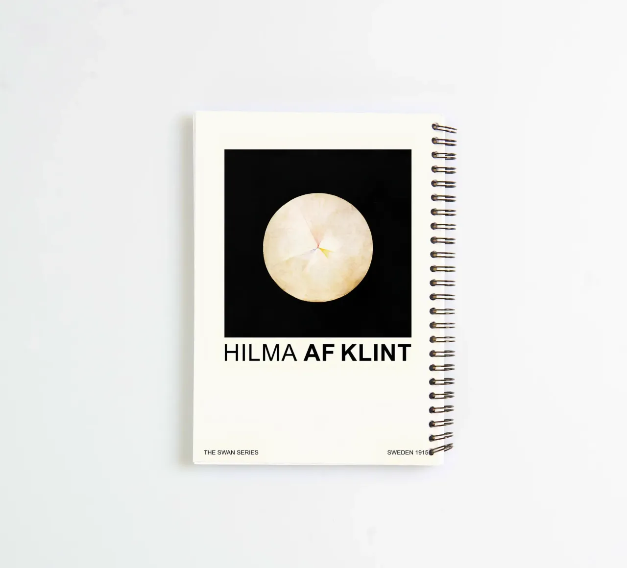 Hilma af Klint The Swan Series Cosmic Circle spiral notebook by homdeco