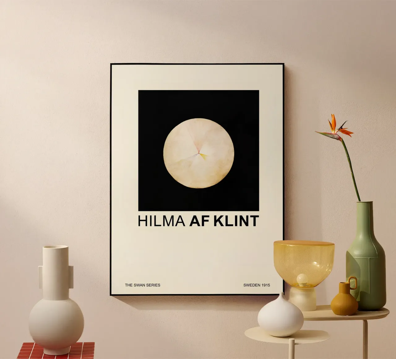Hilma af Klint La serie del cisne Círculo cósmico metacrilato de homdeco