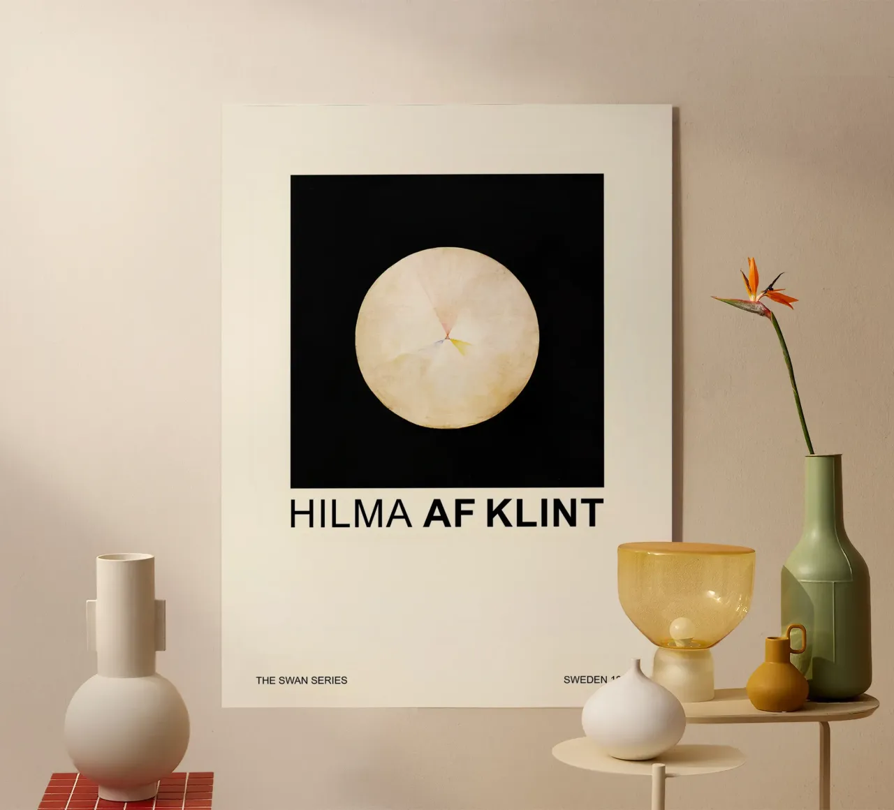 Hilma af Klint La serie del cisne Círculo cósmico metacrilato de homdeco