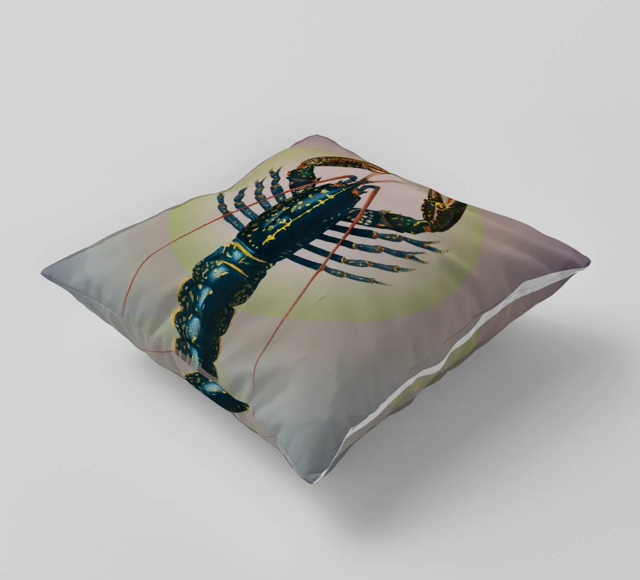 Caleidoscopio di gamberi | Stampa d'arte Remix di Press Play cuscino da Press Play Art Prints