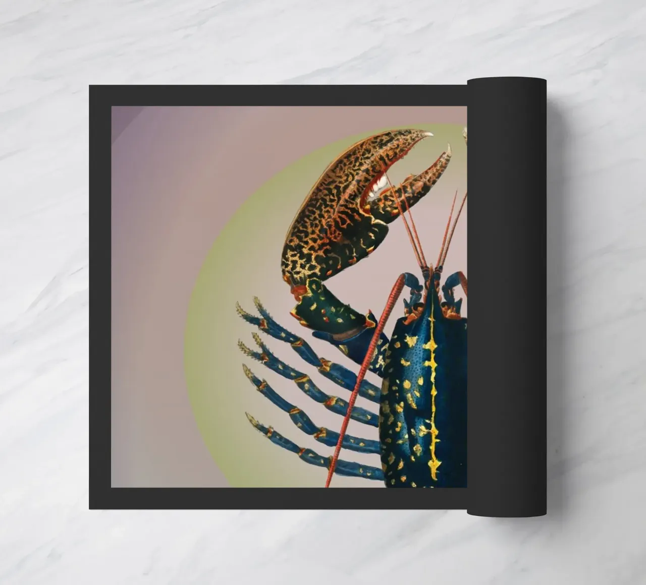 Caleidoscopio di gamberi | Stampa d'arte Remix di Press Play zerbino da Press Play Art Prints